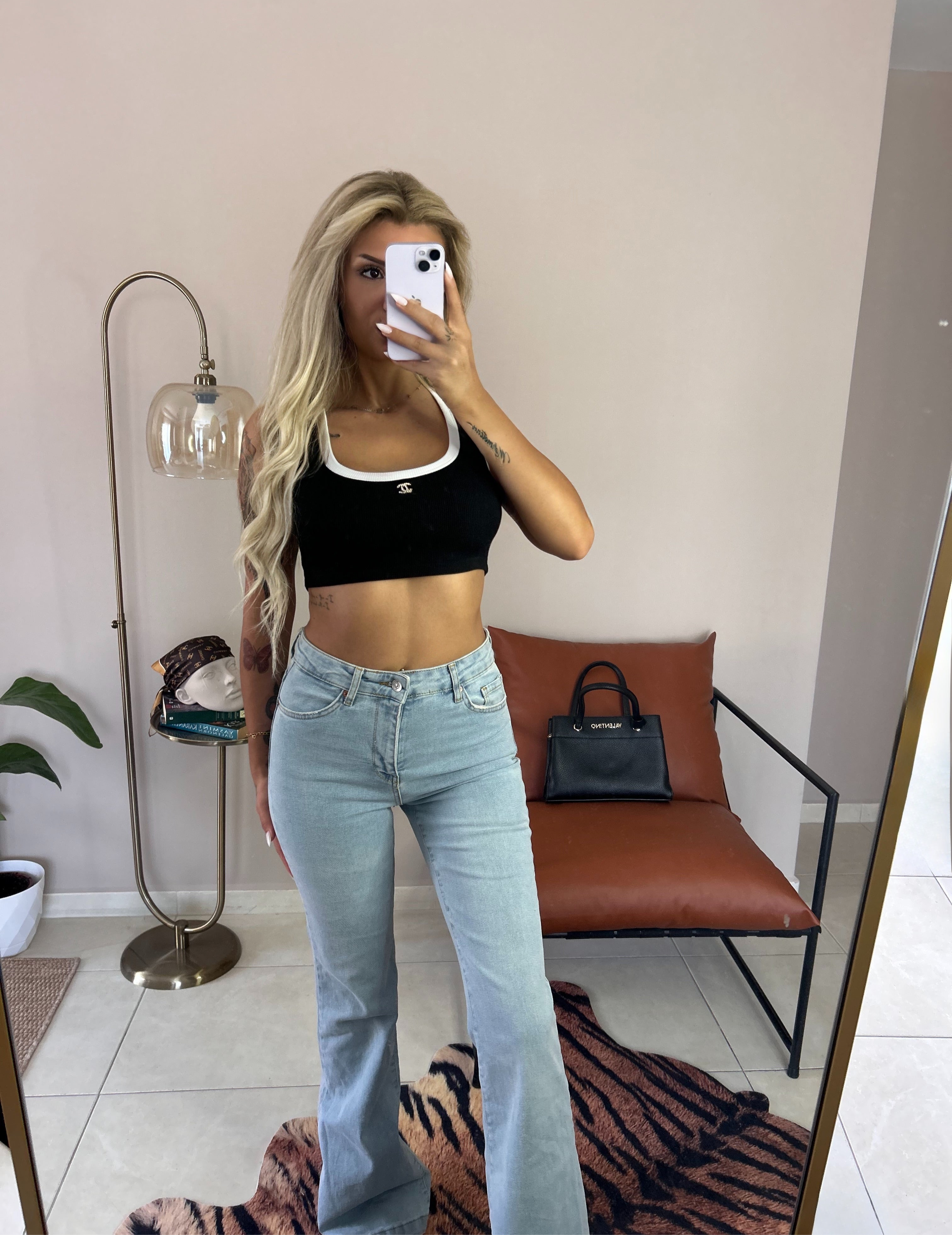 CHNL Crop Top Siyah