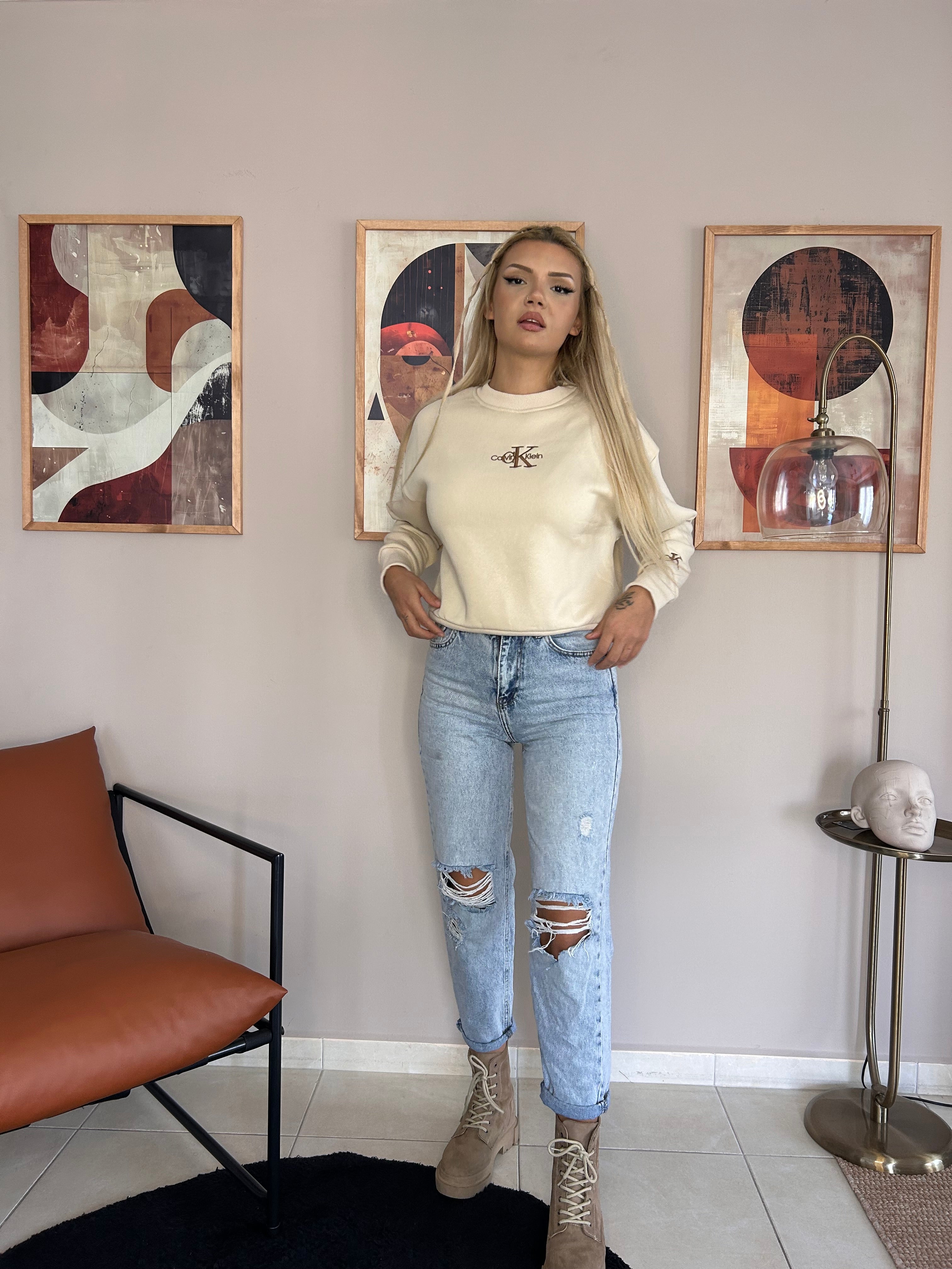 CK Sweatshirt Bej