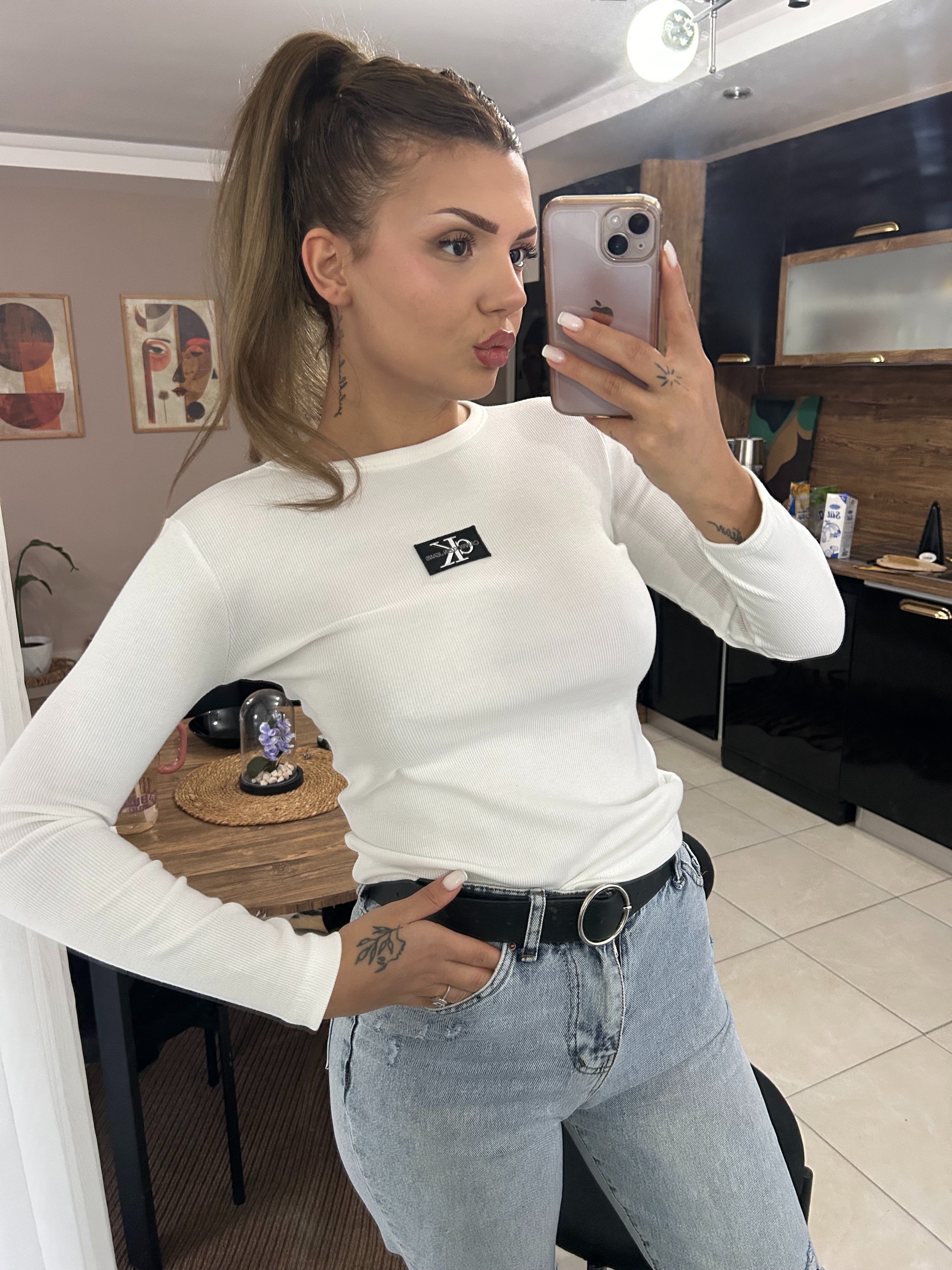 Ck fitilli Body beyaz