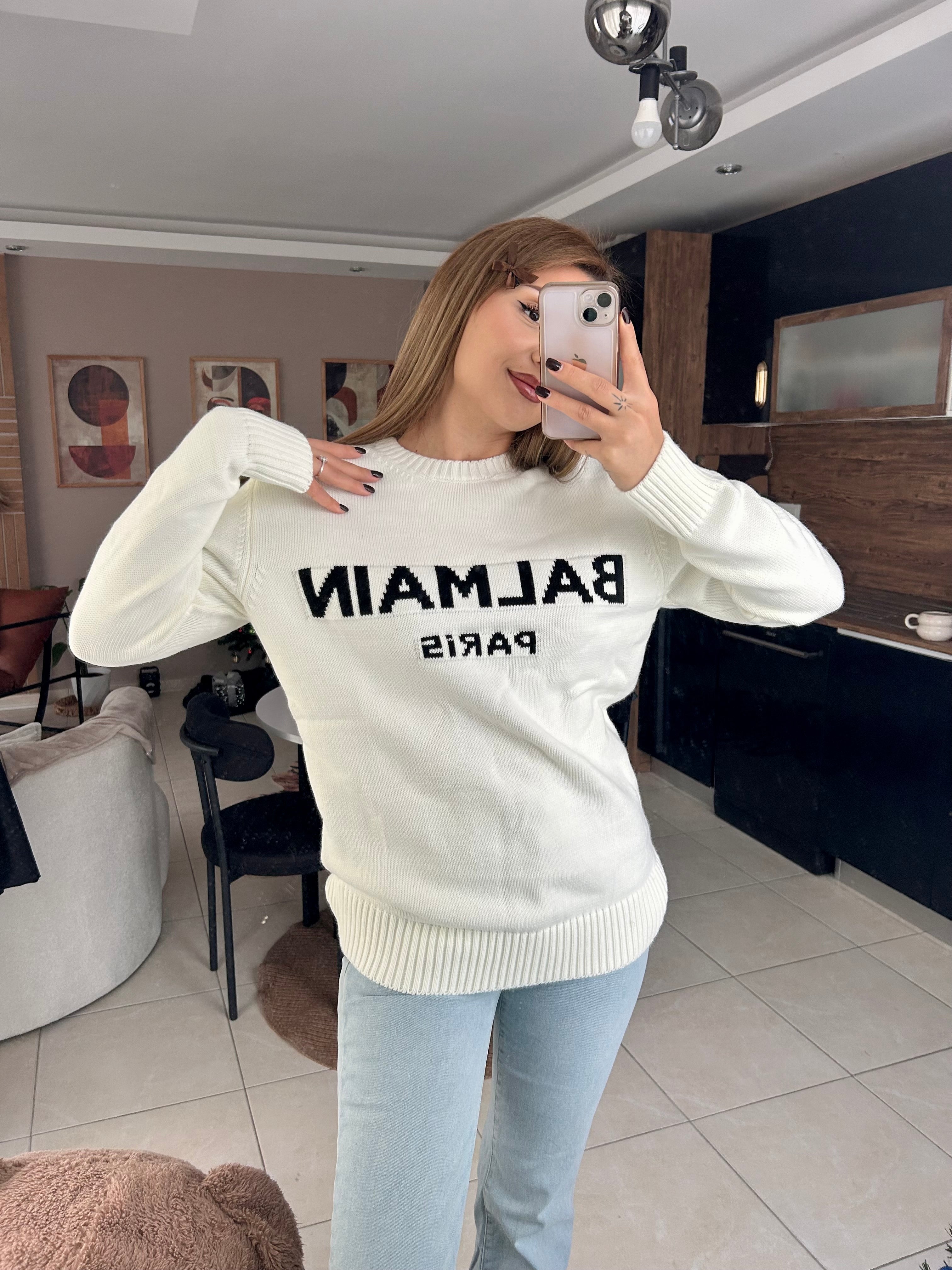 Balmaın Triko Beyaz