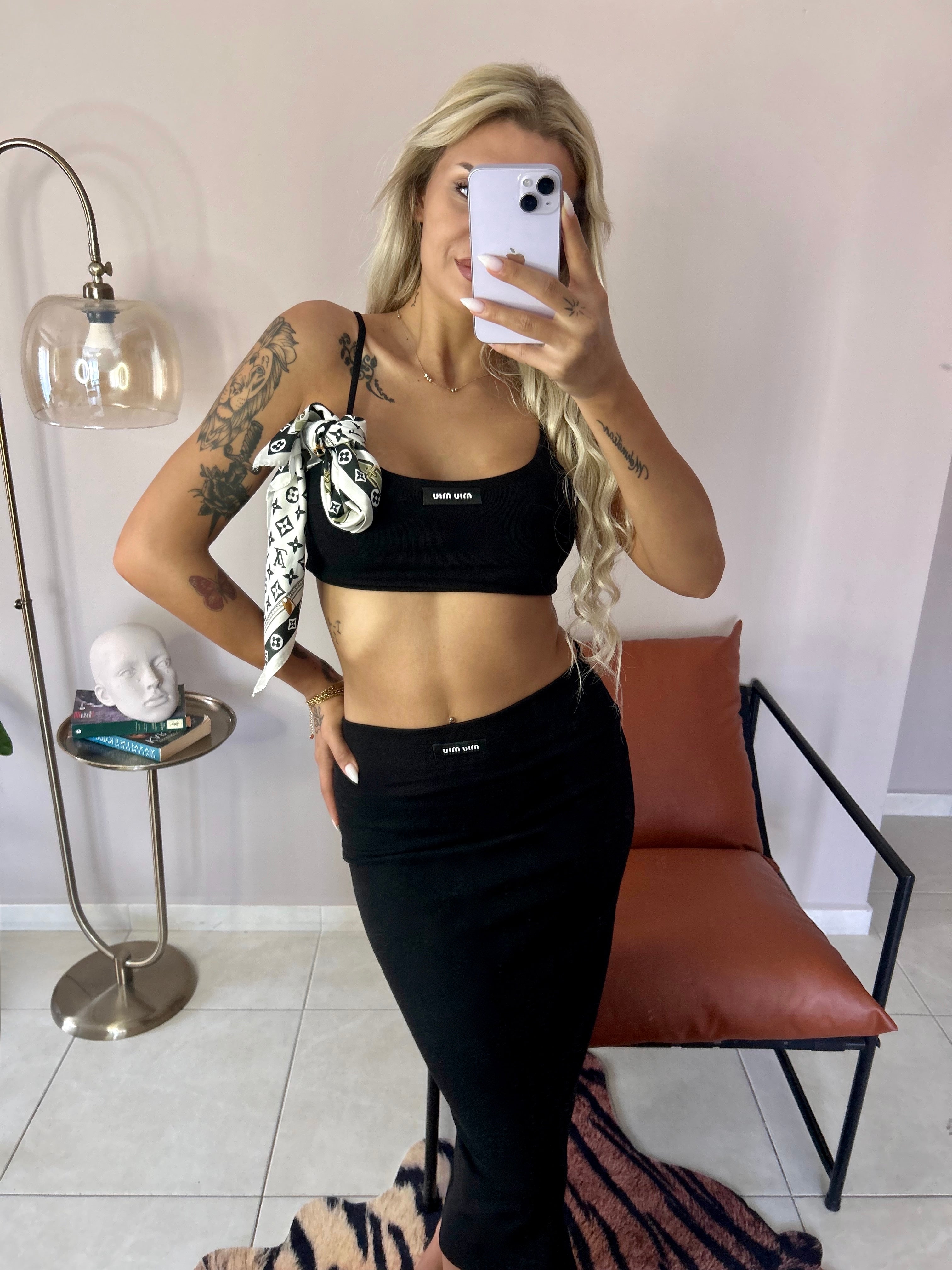 Miu Miu Etekli & Askılı Takım