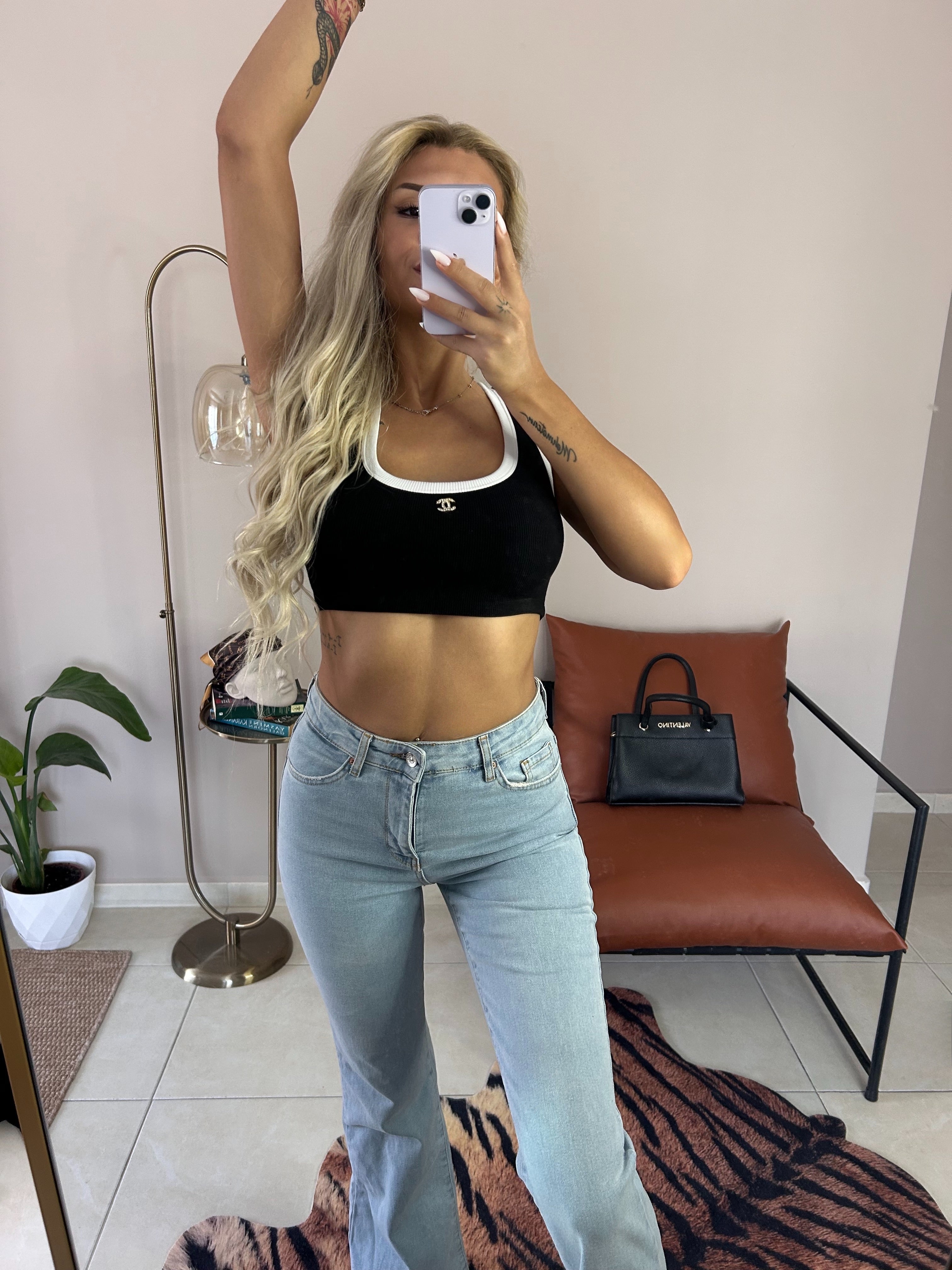 CHNL Crop Top Siyah
